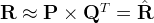 \mathbf{R} \approx \mathbf{P} \times \mathbf{Q}^T = \hat{\mathbf{R}} \mathbf{R} \approx \mathbf{P} \times \mathbf{Q}^T = \hat{\mathbf{R}}